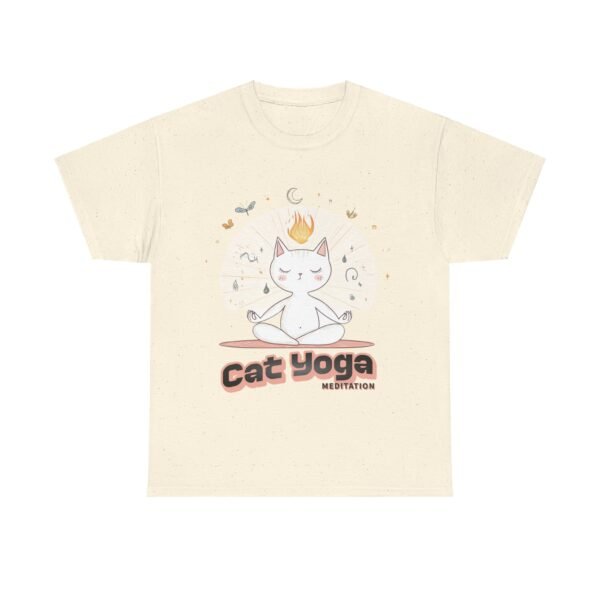 WickerStudio Cat Yoga Guru Unisex Tee, Funny Cat Lover Shirt, Yoga Enthusiast Gift, Meditation Instructor Top, Yoga Lover - Image 5