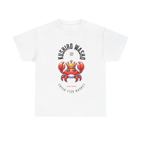 WickerStudio Japanese Seafood Market Unisex Tee - Kushiro Washo Design, Hokkaido T-Shirt, King Crab Shirt, Travel Graphic Top