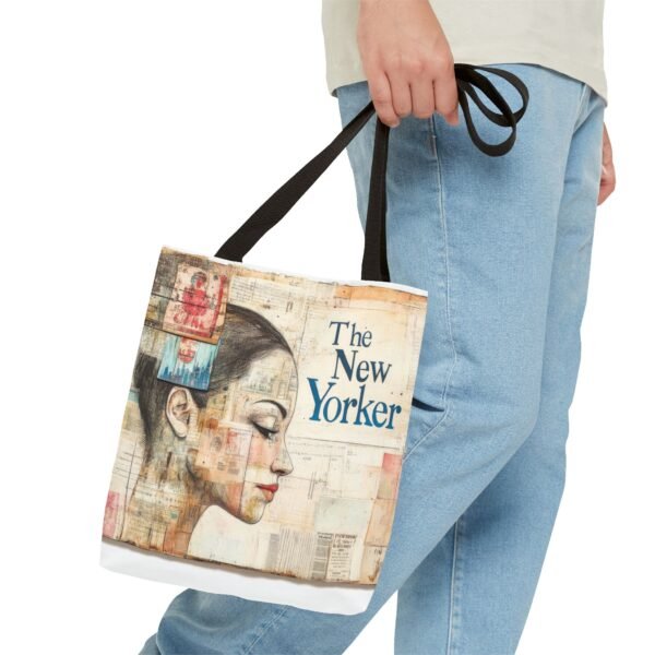 WickerStudio The New Yorker Tote Bag, Stylish - Fashionable Carryall, Chic Shoulder Bag, Trendy Market Elegant Book Tote - Image 3