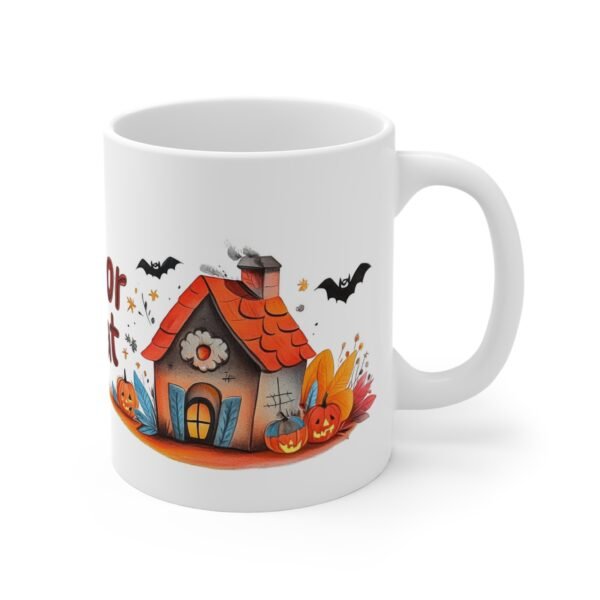 Halloween Trick or Treat Mug 11oz - Spooky Season, Costume Party Drinkware, Halloween Lover - Image 3