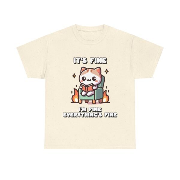 WickerStudio Cat Calmly Reading Unisex Tee, Kitten Lover Gift, Cute Animal Graphic Shirt, Bookworm Tee, Cat Lady Shirt - Image 9