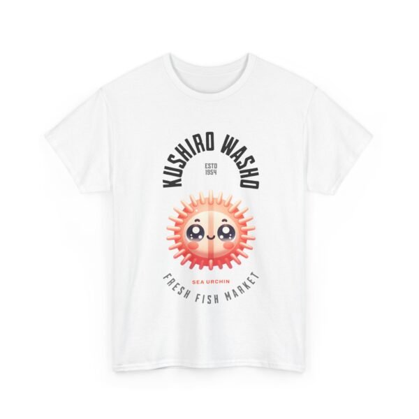 WickerStudio Japanese Seafood Market Unisex Tee - Kushiro Washo Design, Hokkaido T-Shirt, Sea Urchin T-Shirt - Image 3