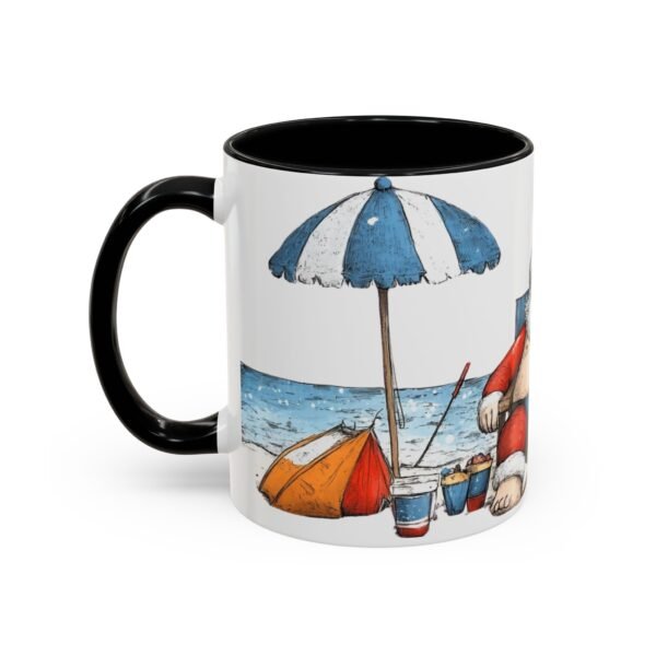 WickerStudio Santa on the Beach Christmas Not Come Yet, Festive Mug, Holiday Gift, Santa Mug, Seasonal Decor, Christmas Mug - Image 3