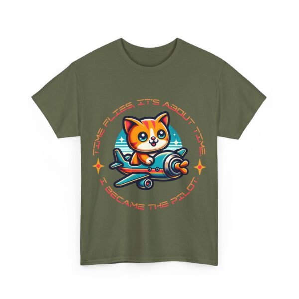 WickerStudio Kitten Time Travel Unisex Tee, Cat Lover T-Shirt, Animal Graphic Shirt, Cute Kitty Top, Funny Pet Gift - Image 15