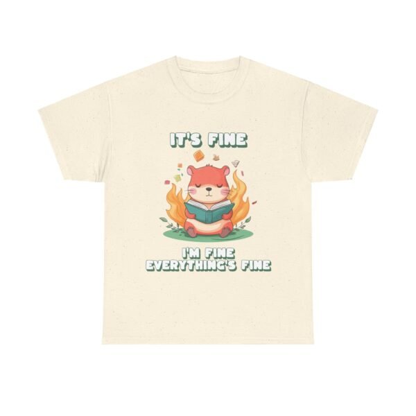 WickerStudio Capybara Calmly Reading Unisex Tee, Animal Lover Gift, Cute Animal Graphic Shirt, Bookworm Tee - Image 9