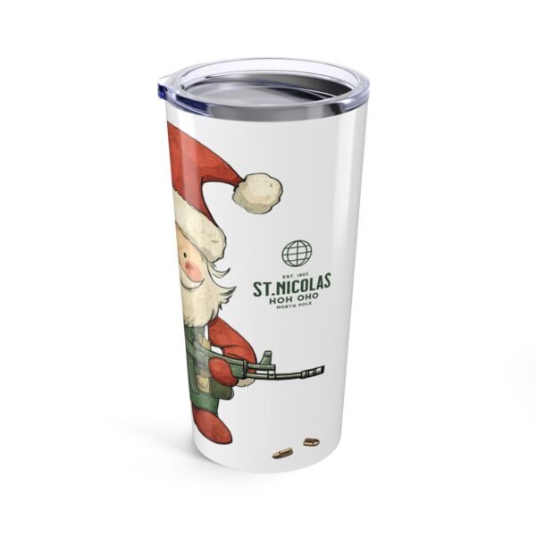 WickerStudio Santa Life Is Not Easy Tumbler 20oz, Christmas Cup, Holiday Travel Mug, Xmas Gift, Funny Drinking Container - Image 4