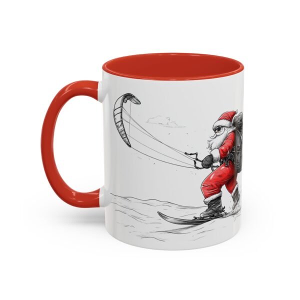 WickerStudio Santa is on his way, Snow Kiting, Christmas Mug, Holiday Mug, Festive Mug, Santa Mug, 11oz,  Gift for Christmas - Image 15