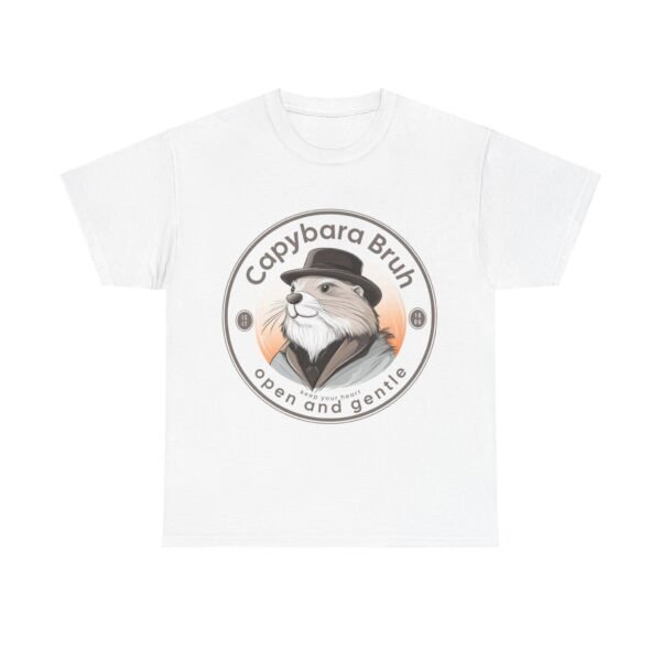 WickerStudio Capybara Unisex Tee, Cute Animal T-Shirt, Wildlife Lover Gift, Nature Graphic Shirt, Open and Gentle Mind