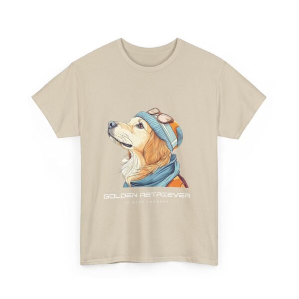 WickerStudio Golden Retriever Therapy Tee, Dog Lover Gift, Comfortable Cotton Shirt, Animal Therapy Top, Golden Owner Gift - Image 19