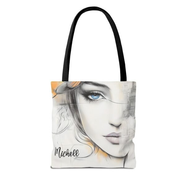 WickerStudio Stylish Woman Personalized Name Tote Bag, Shopping Bag, Shoulder Bag, - Image 2