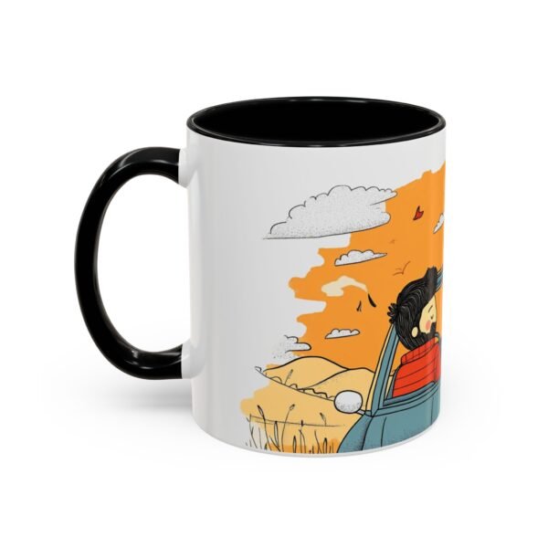 WickerStudio Duet Lover Road Trip Memory, Musician Gift, Adventure Travel Cup, Ceramic Tea Mug, Romantic Couple Present - Image 3