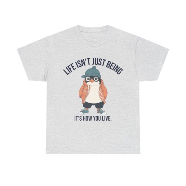 WickerStudio Motivation Penguin T-Shirt, Unisex Tee, Motivational Graphic Shirt, Inspirational Top, Courage Quote - Image 5