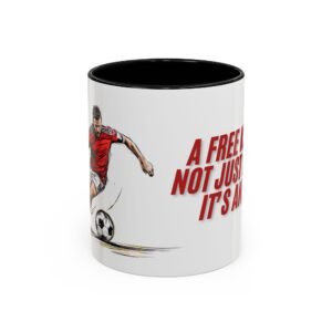 WickerStudio Football Quote With the Legend Beckham, Sports Fan, Soccer Lover Cup, Team Spirit Drinkware, Customized Mug