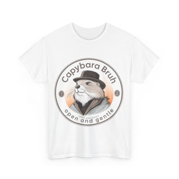 WickerStudio Capybara Unisex Tee, Cute Animal T-Shirt, Wildlife Lover Gift, Nature Graphic Shirt, Open and Gentle Mind - Image 3