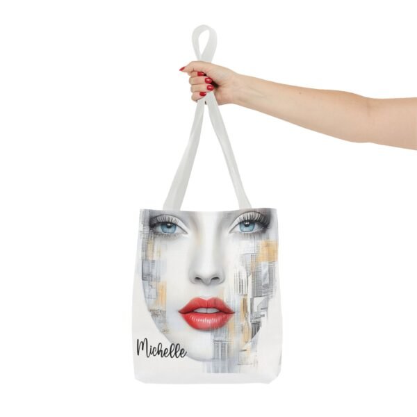 WickerStudio Stylish Woman Personalized Name Tote Bag, Shopping Bag, Shoulder Bag, - Image 12