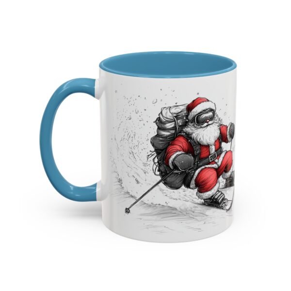 WickerStudio Santa is on his way, Ice Cross Downhill Christmas Mug, Holiday Mug, Festive Mug, Santa Mug - Image 19