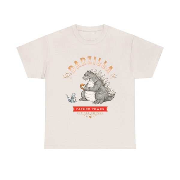 WickerStudio Father Power Dadzilla Unisex Heavy Cotton Tee Shirt for Dad, Father's Day Gift, Dad Birthday Present, Daddy Tee - Image 17