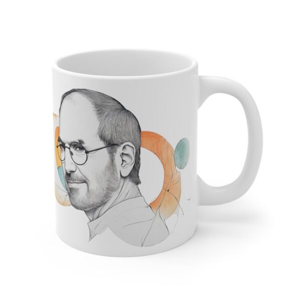 WickerStudio Memorial Mug, Tribute Coffee Cup, In Memory of Steve Jobs, Gift for Apple Fans, Inspirational Quote Mug, 11oz - Image 3