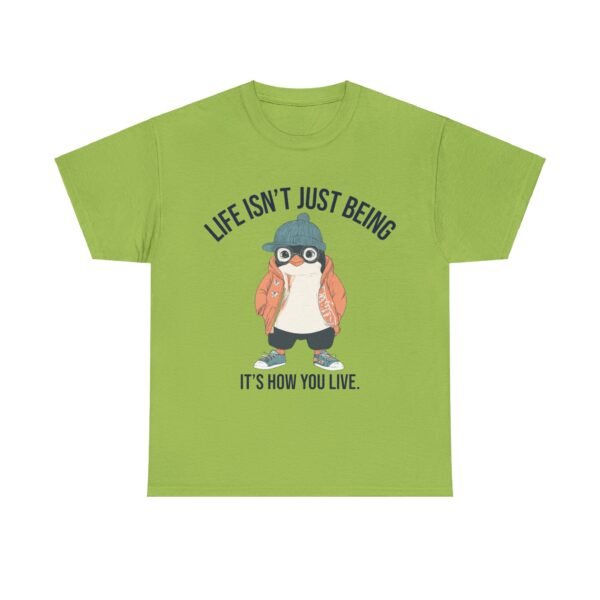 WickerStudio Motivation Penguin T-Shirt, Unisex Tee, Motivational Graphic Shirt, Inspirational Top, Courage Quote - Image 29