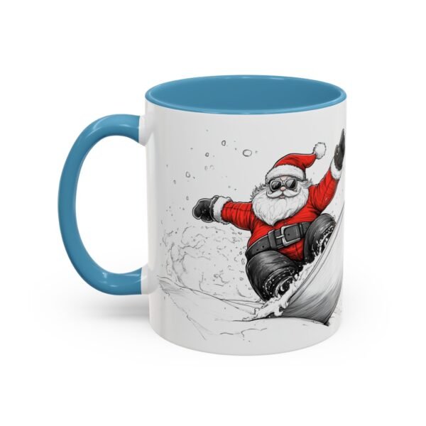 WickerStudio Santa is on his way, Snowboard, Christmas Mug, Holiday Mug, Festive Mug, Santa Mug, 11oz,  Gift for Christmas - Image 19