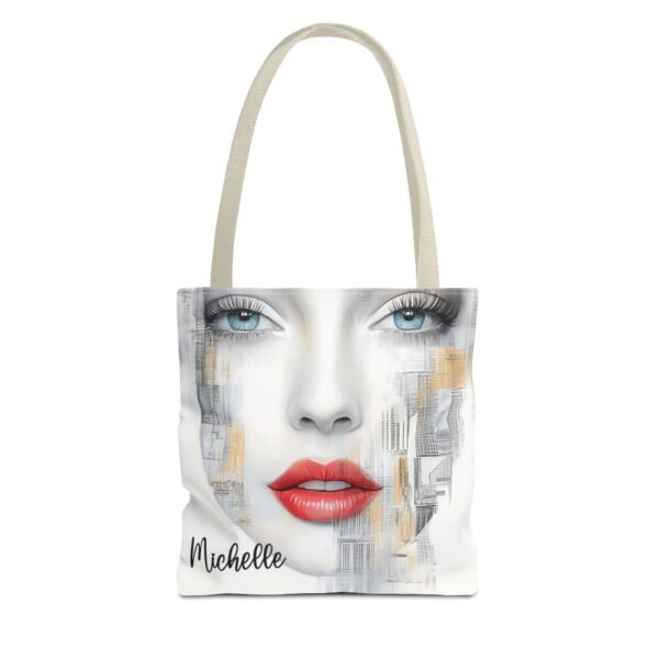 WickerStudio Stylish Woman Personalized Name Tote Bag, Shopping Bag, Shoulder Bag, - Image 13