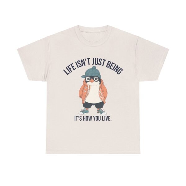 WickerStudio Motivation Penguin T-Shirt, Unisex Tee, Motivational Graphic Shirt, Inspirational Top, Courage Quote - Image 13