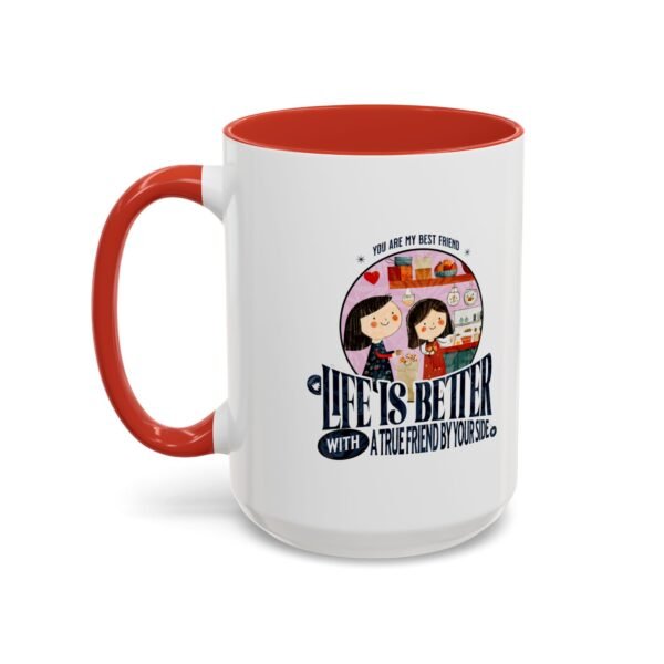 WickerStudio Best Friend Accent Coffee Mug (11, 15oz), BFF mug, friendship gift, bestie cup, personalized mug - Image 31
