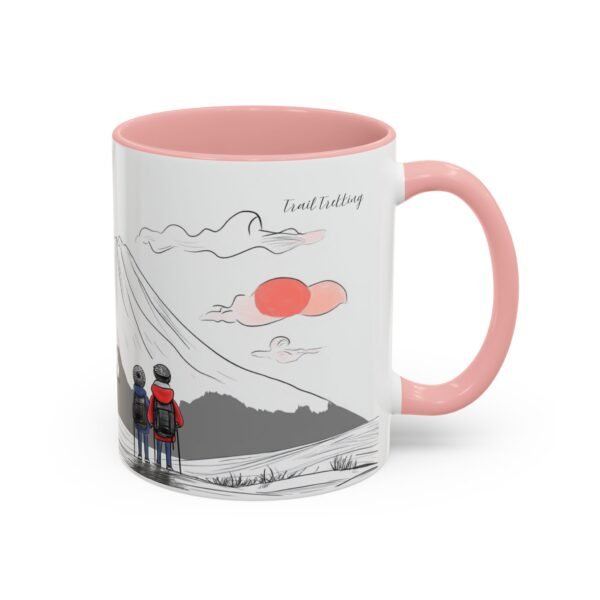 WickerStudio Mountain Trail Trekking Duet Lover Coffee Mug, Outdoor Adventure Camping Tea Cup Gift, Hiking Couple - Image 10