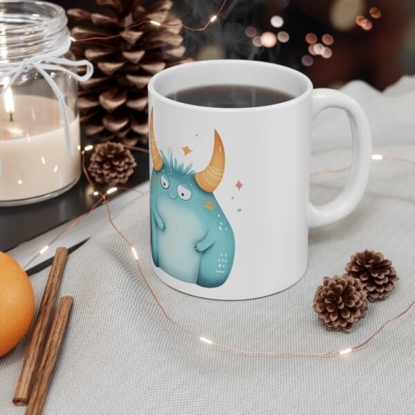 WickerStudio Funny Monster are friends Mug, Halloween Novelty Tea Mug, Unique Kitchen Decor - Image 4