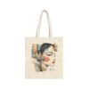 Milanese Cotton Canvas Tote Bag - Stylish Reusable Shopping Bag, Eco-Friendly Grocery Tote, Chic Shoulder Bag, Trendy Market - Image 2