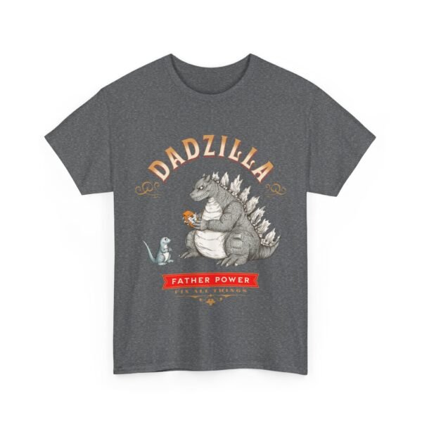 WickerStudio Father Power Dadzilla Unisex Heavy Cotton Tee Shirt for Dad, Father's Day Gift, Dad Birthday Present, Daddy Tee - Image 35