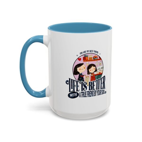 WickerStudio Best Friend Accent Coffee Mug (11, 15oz), BFF mug, friendship gift, bestie cup, personalized mug - Image 39