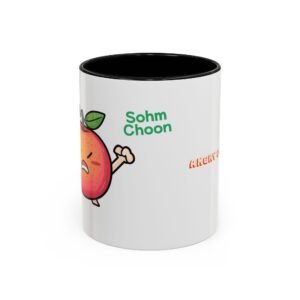WickerStudio Orange Angry Accent Coffee Mug 11oz - Unique Kitchen Drinkware Gift for Tea Lovers