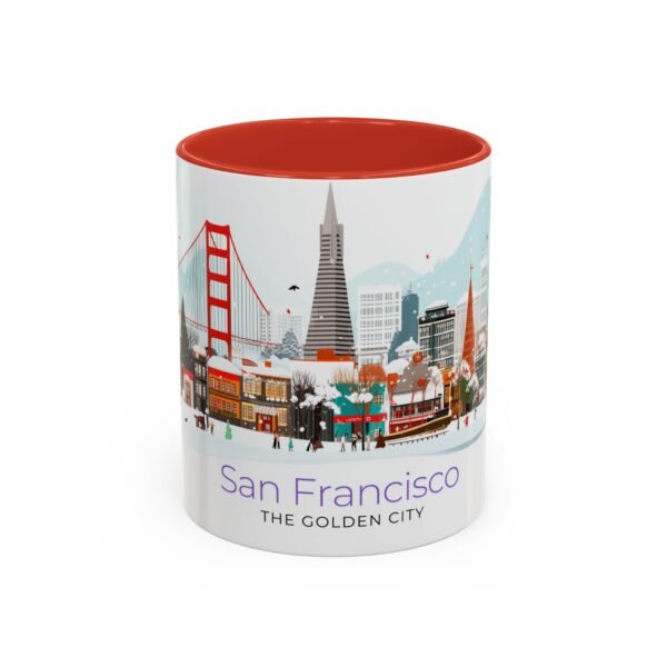 WickerStudio San Francisco The Golden City Design, California Travel Souvenir Cup, Ceramic Tea Mug, Gift for Traveler, - Image 13