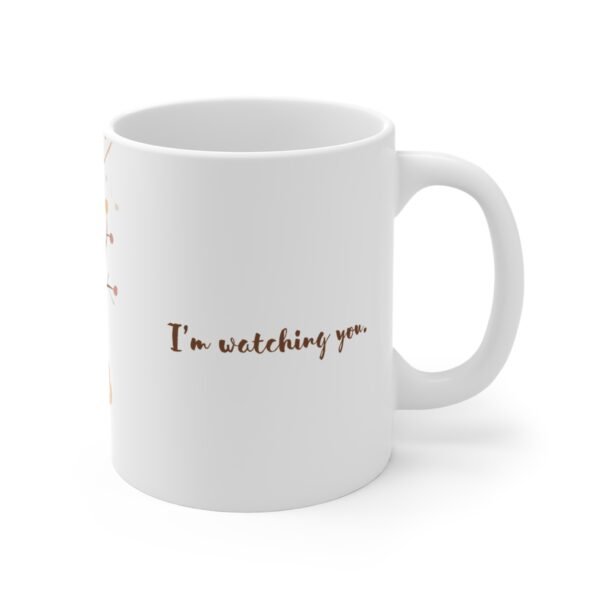 WickerStudio Cute Monkey Watching You, Animal Lover Gift, Funny Mug, Unique Kitchen Decor, Gift for Him/Her - Image 3