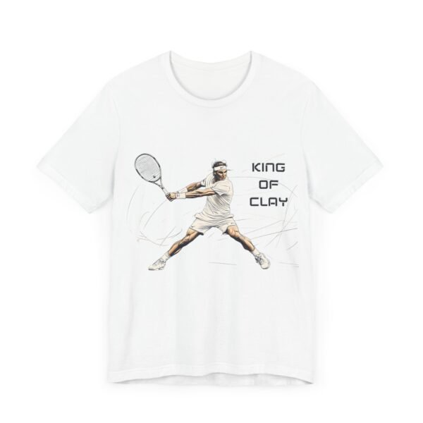 WickerStudio T-Shirt, King of Clay Rafa Super Fan, Tennis Tee, Sports Fan Gift, Tennis Player Shirt - Image 7