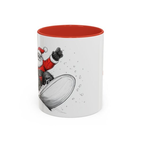 WickerStudio Santa is on his way, Snowboard, Christmas Mug, Holiday Mug, Festive Mug, Santa Mug, 11oz,  Gift for Christmas - Image 13