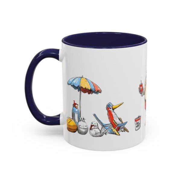 WickerStudio Santa Claus Relax on the Beach Before Christmas Come, Holiday Coffee Cup, Festive Xmas Gift, Novelty Mug - Image 7