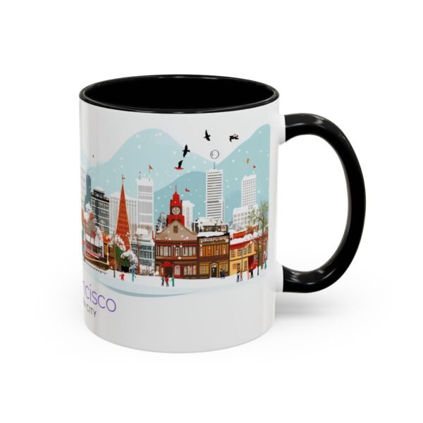 WickerStudio San Francisco The Golden City Design, California Travel Souvenir Cup, Ceramic Tea Mug, Gift for Traveler, - Image 2