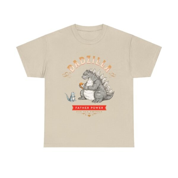 WickerStudio Father Power Dadzilla Unisex Heavy Cotton Tee Shirt for Dad, Father's Day Gift, Dad Birthday Present, Daddy Tee - Image 13