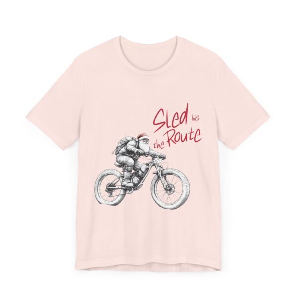 WickerStudio Santa is on his way Unisex Tee, Christmas Graphic T-Shirt, Holiday Santa Shirt, Gift for Christmas Lovers - Image 7
