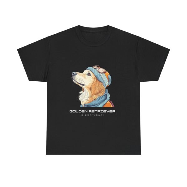 WickerStudio Golden Retriever Therapy Tee, Dog Lover Gift, Comfortable Cotton Shirt, Animal Therapy Top, Golden Owner Gift - Image 13