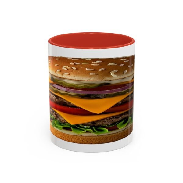 WickerStudio Funny Hamburger Mug, Ceramic Tea Cup, Cute Kitchen Decor, Unique Gift - Image 13