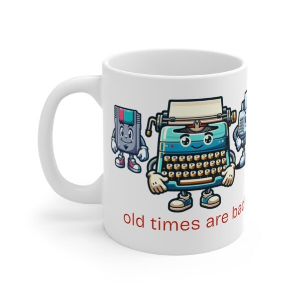 WickerStudio Vintage Memory Mug Typewriter Fax Retro Coffee Cup, Vintage Lover, Geeky Cup, - Image 2
