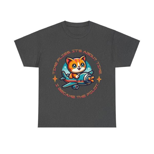 WickerStudio Kitten Time Travel Unisex Tee, Cat Lover T-Shirt, Animal Graphic Shirt, Cute Kitty Top, Funny Pet Gift - Image 17