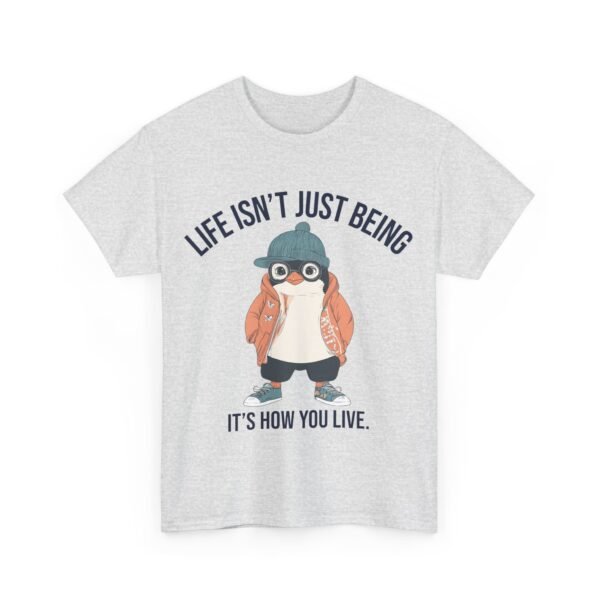 WickerStudio Motivation Penguin T-Shirt, Unisex Tee, Motivational Graphic Shirt, Inspirational Top, Courage Quote - Image 7
