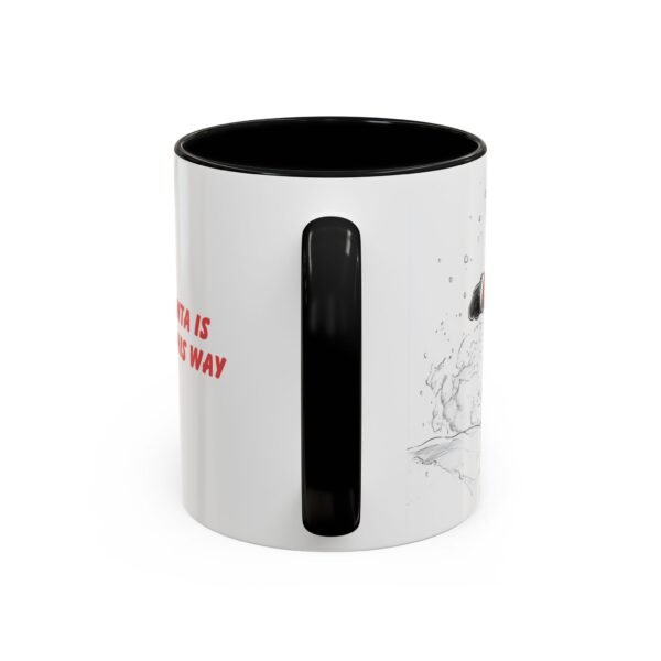 WickerStudio Santa is on his way, Snowboard, Christmas Mug, Holiday Mug, Festive Mug, Santa Mug, 11oz,  Gift for Christmas - Image 4