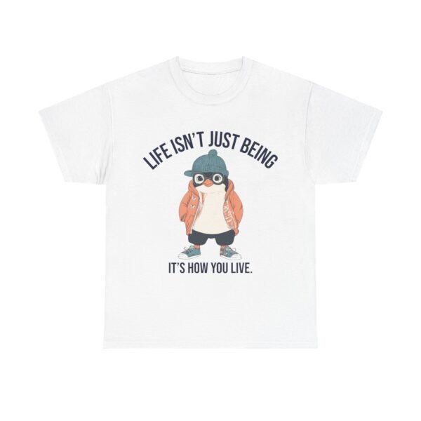 WickerStudio Motivation Penguin T-Shirt, Unisex Tee, Motivational Graphic Shirt, Inspirational Top, Courage Quote