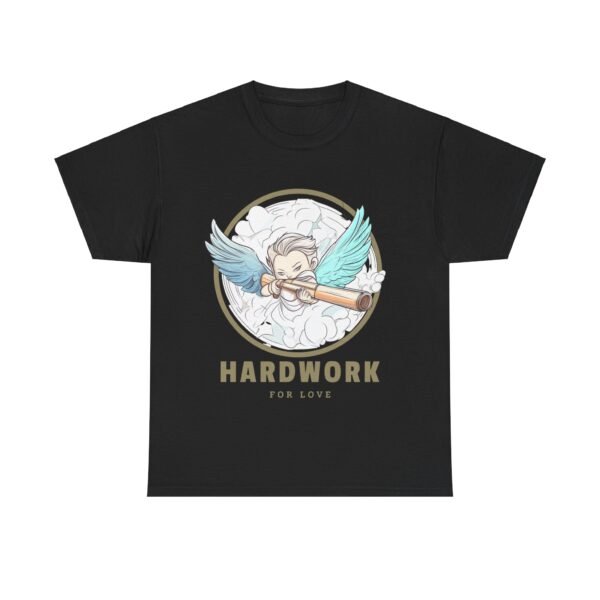 WickerStudio Cupid Hard Work for Love T-Shirt, Graphic Tee, Unisex Shirt, Cotton Tee, Inspirational Tee - Image 9