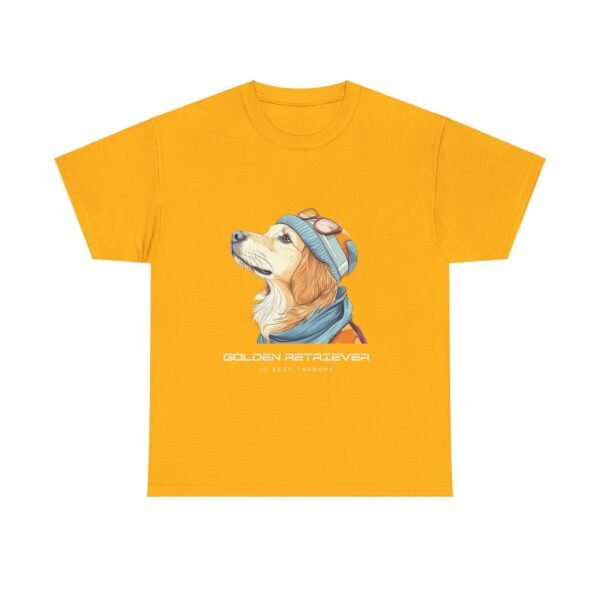 WickerStudio Golden Retriever Therapy Tee, Dog Lover Gift, Comfortable Cotton Shirt, Animal Therapy Top, Golden Owner Gift - Image 25